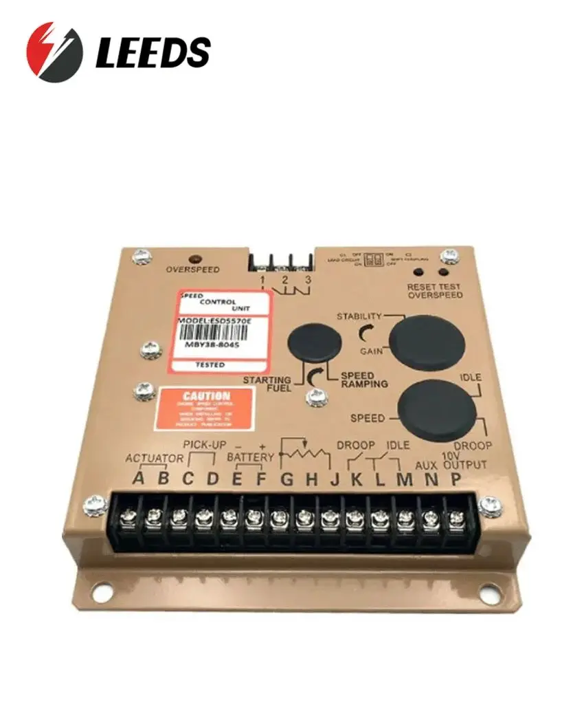 The ESD5570E speed controller, an electronic speed control component for diesel engines, is compatible with Cummins generator s