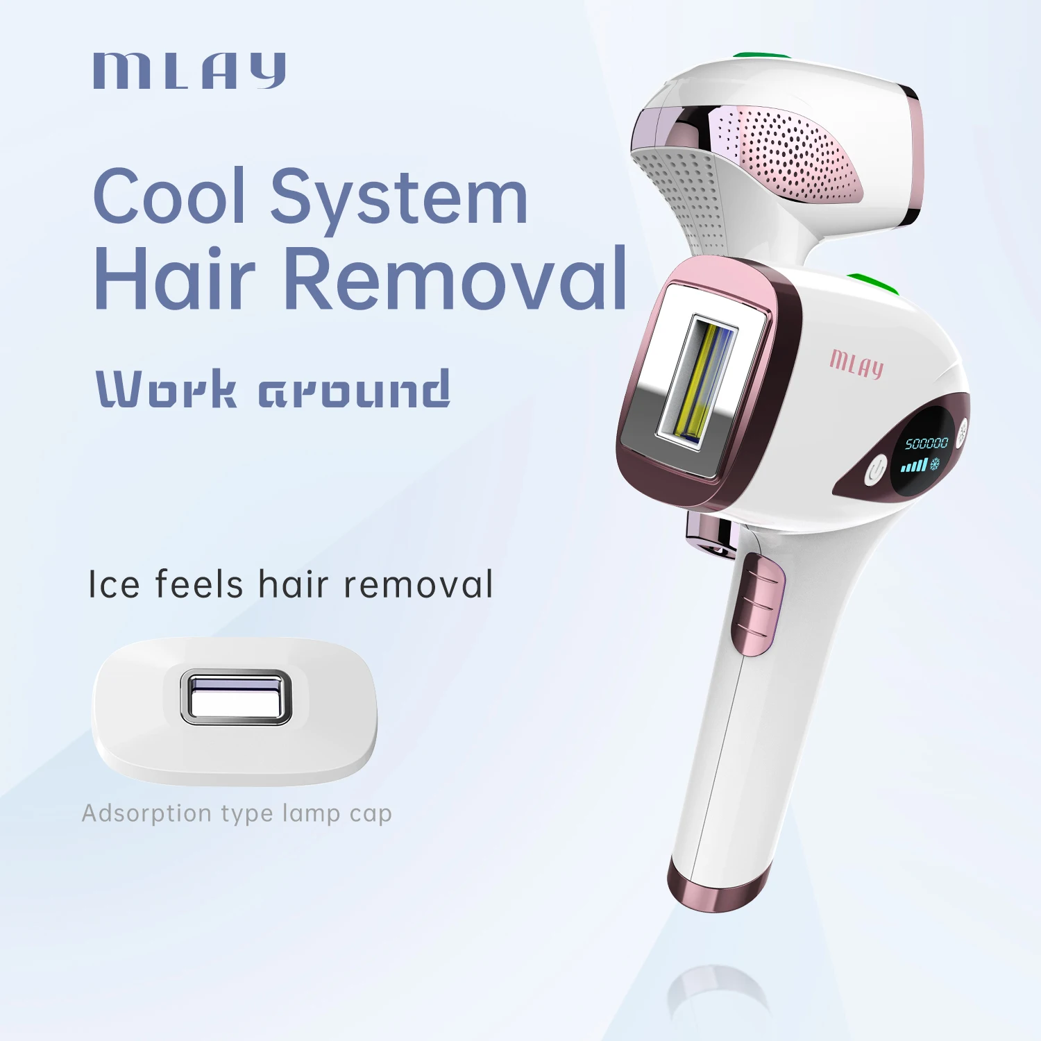 IPL MLAY T4 Laser Hair Removal Machine Ice Cool Permanent Home Use LPL Epilator Hair Removal Device for Woman Use Body Bikini