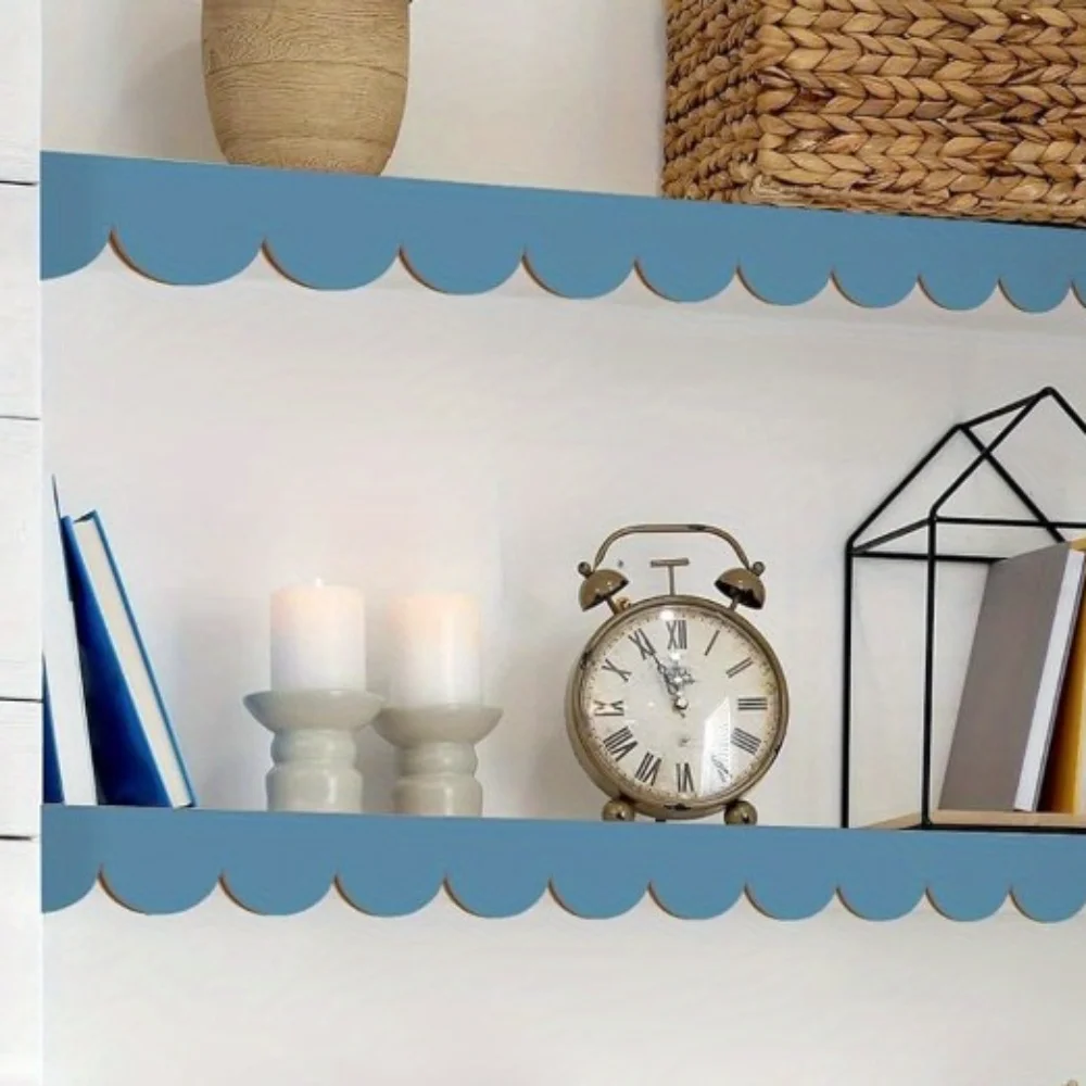 6 قطعة إطار خشبي على شكل مروحة غير مكتملة مزرعة عتيقة إطار حرفي مصنوع يدويًا تصميم قطاع الديكور إطار الحرف اليدوية #5