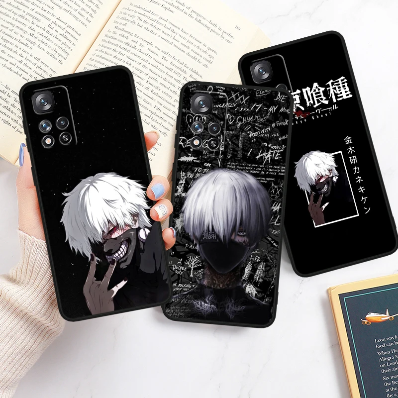 Anime T-tokyo G-ghoul Cool For Redmi Note 13 12 Turbo 11T 11P 11E 11S 10T 10S 10 9 Pro Plus Max Silicone Black Phone Case