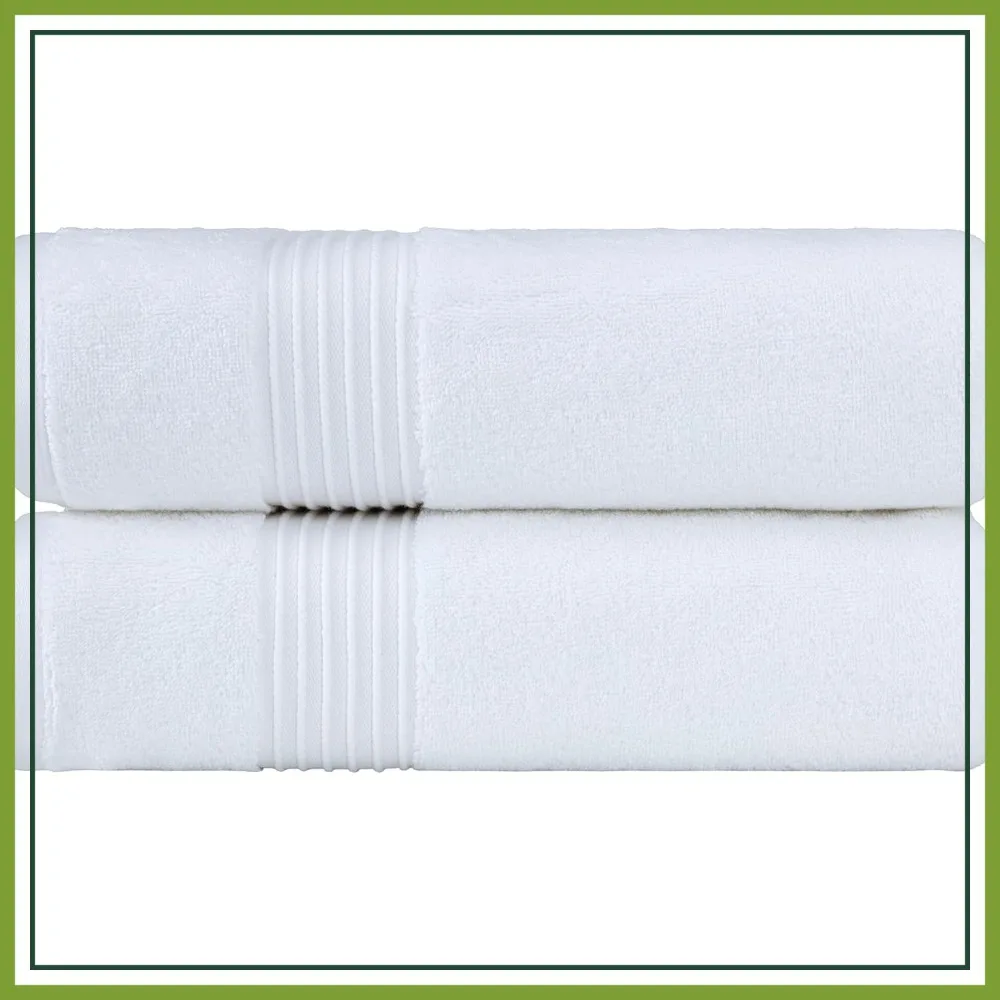 

Premium Cotton Bath Towels Set 2-Piece, 27x54 Inches, Absorbent & Durable with Hanging Loops