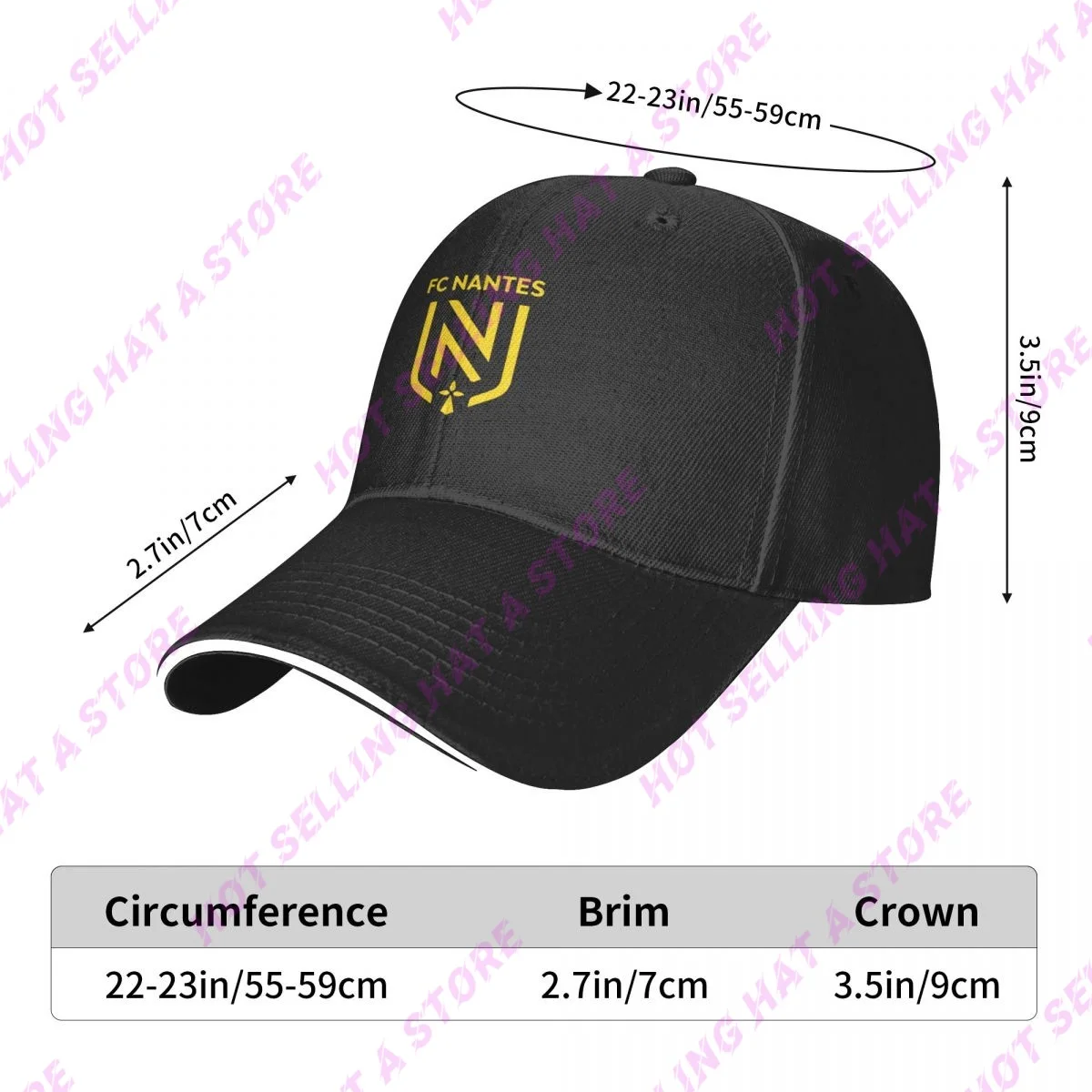 Summer Men Cap FC Nantes Multiple Colour Baseball Cap Adjustable Unisex Hats Adult Children Hat Shade Sport Baseball Hats