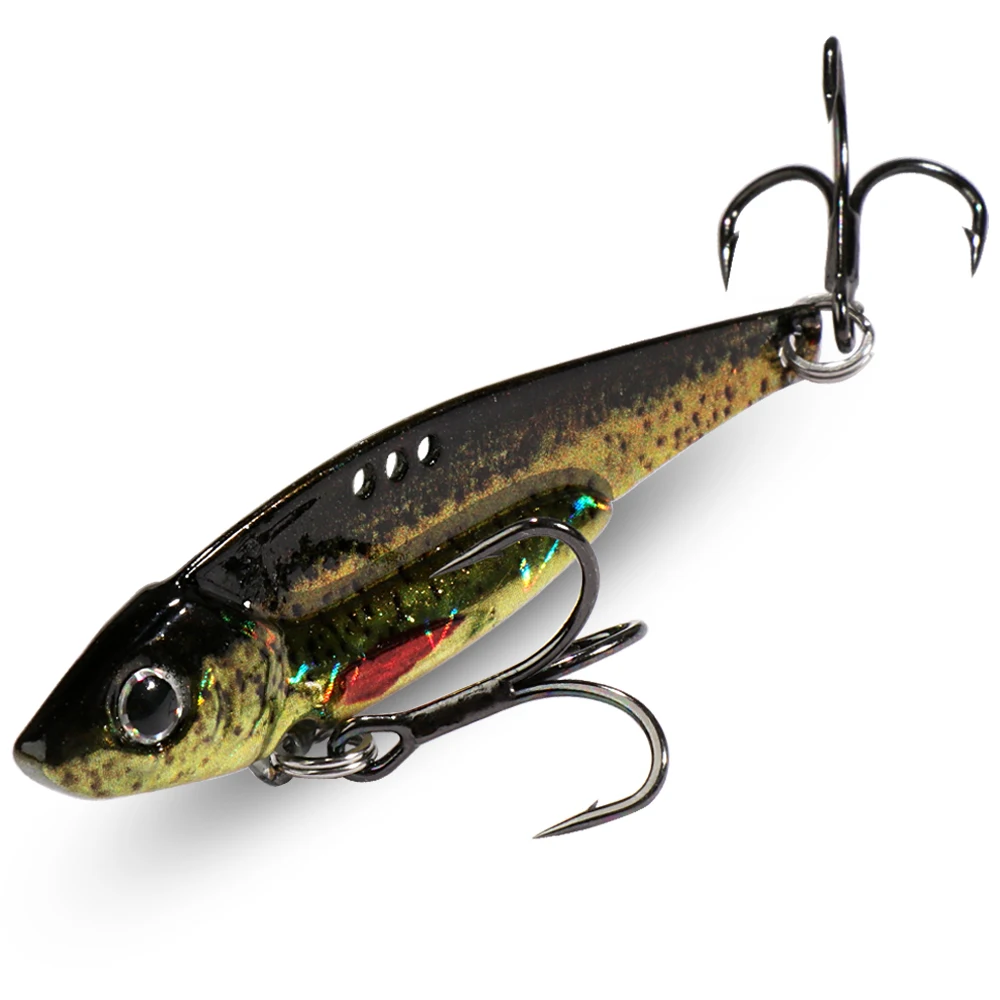Spinner Löffel Metall Jig Köder 7g 10g 16g 20g VIB Sinking Blade Spinning Drillinge Spinnerbait pesca Hecht Karpfen Meer Angeln Köder
