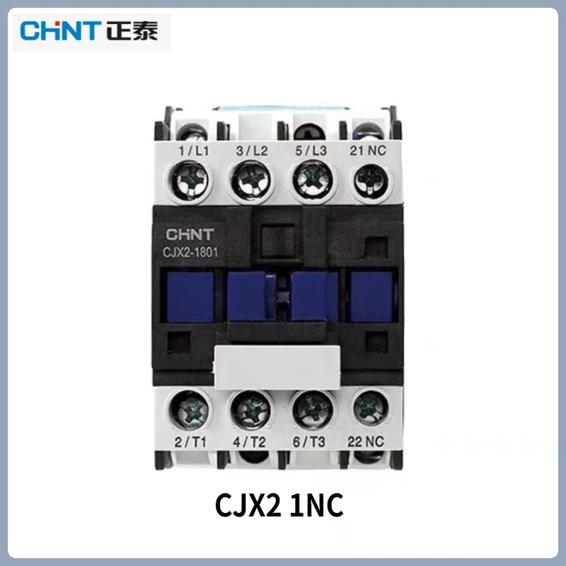 

Chint CJX2-0901/1201/1801/2501/3201 AC Contactor 220V/380V Coil Option 1NC Single-Phase 3-Phase DIN Rail Mount