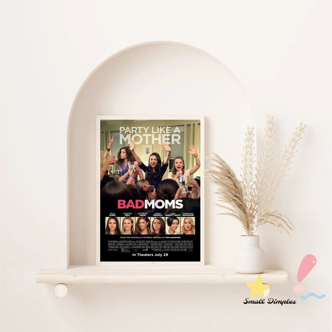 باد مامز الفيلم المشارك قماش الفن طباعة ديكور المنزل طلاء جدران (بدون إطار)