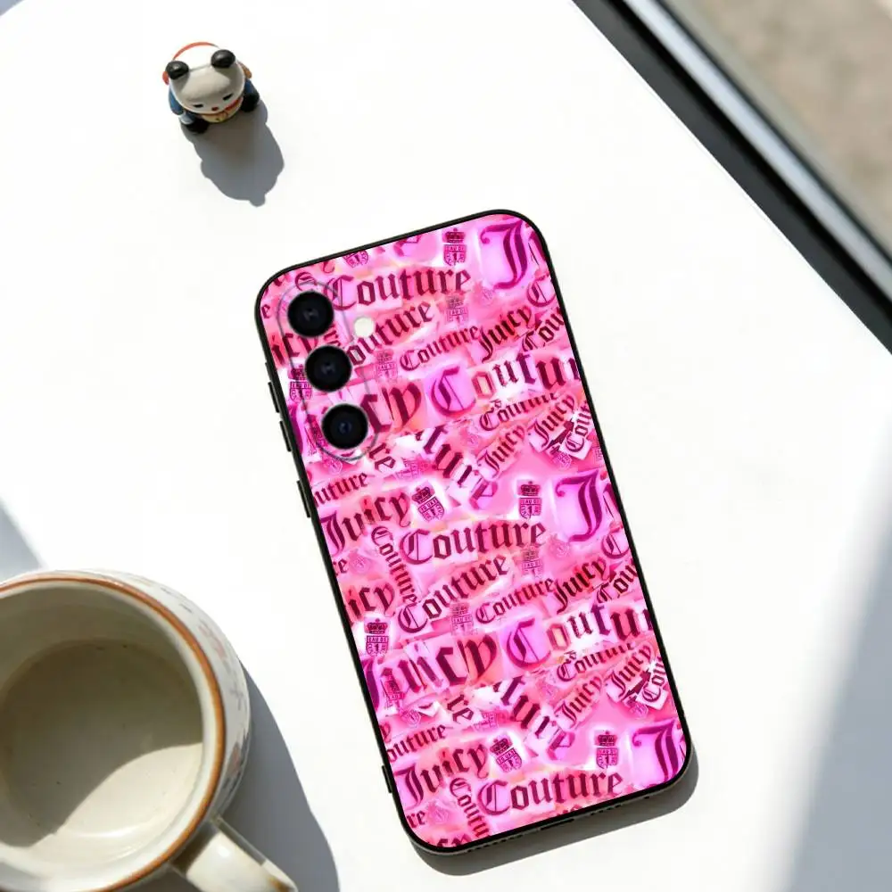 Pink J-Juicy C-Couture Phone Case Soft black For Samsung Galaxy A73,A72,A71,A70,A53,A52,A51