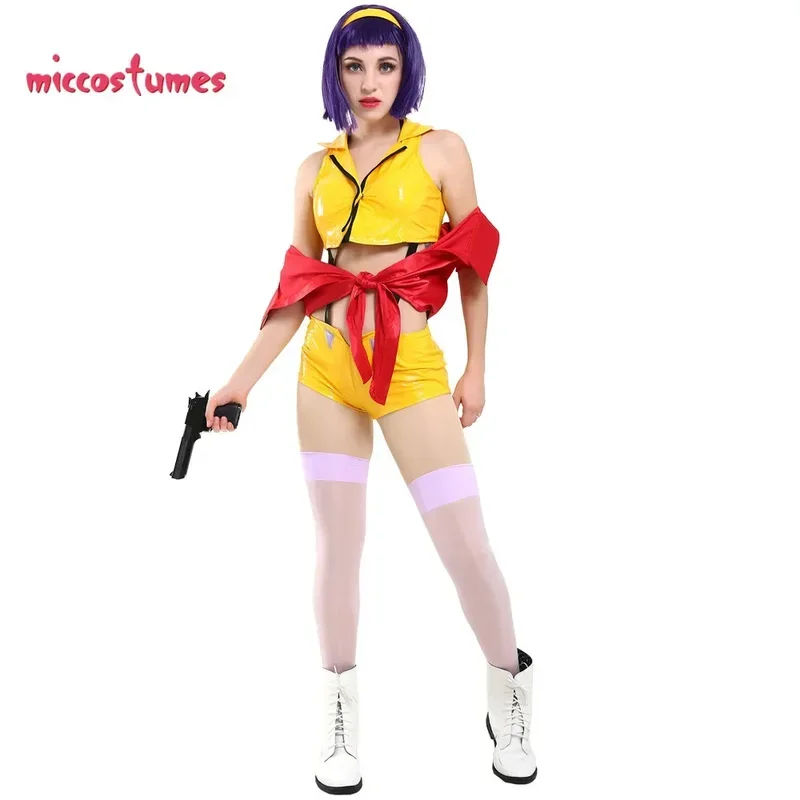 Costume cosplay Anime Faye da donna con fascia per capelli e calzini per donna Vestito cosplay di Halloween