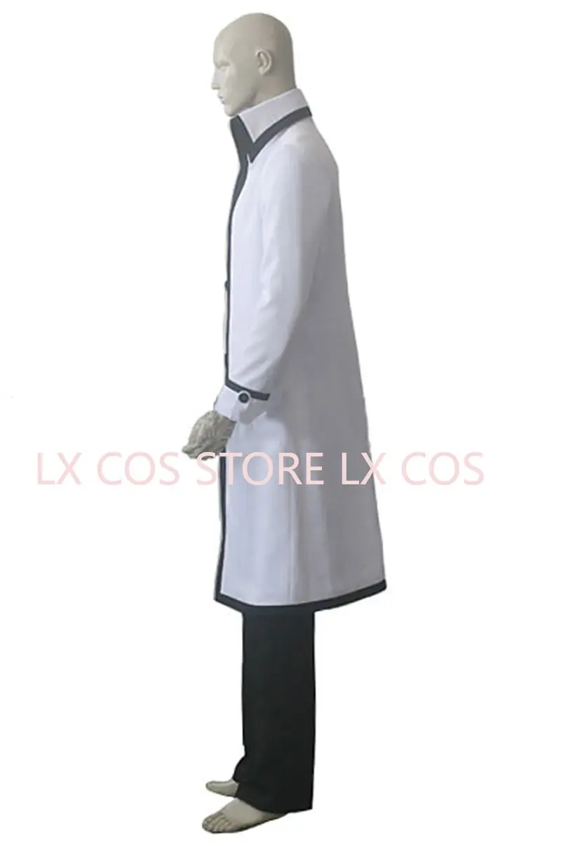 Anime cinza fullbuster cosplay traje branco conjunto completo yw