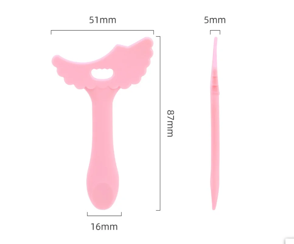 シリコンアイライナーツール,多機能,メイクアップエイド,アイライナー,まつげスティック,シリコン美容定規,1個