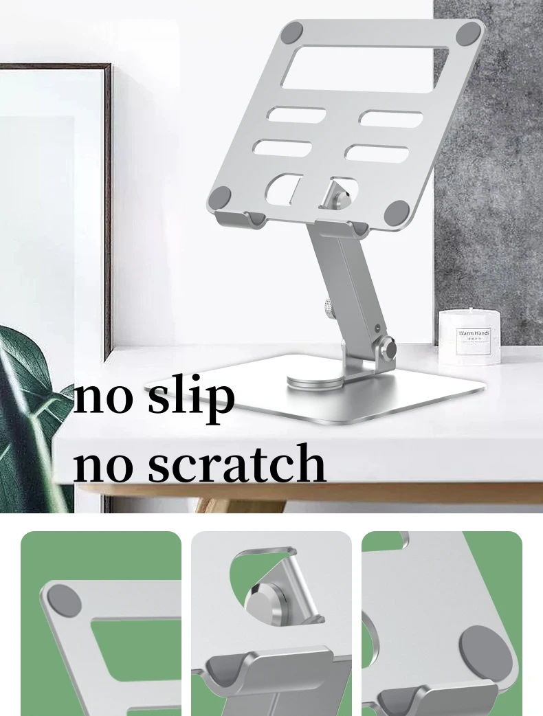 Tablet Stand Holder 360°Rotating Foldable Adjustable On Table Desk Aluminum Alloy Arm Mount Support Tablet Bracket iPad MT13