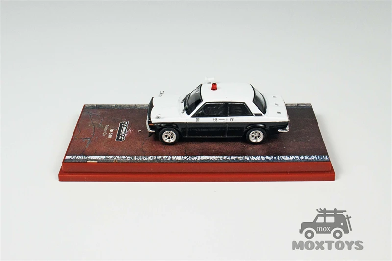 Tarmac Works 1:64 Datsun 510 Police Car Diecast Model Car