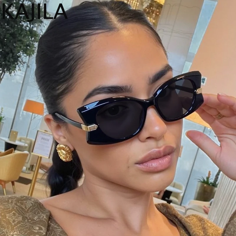 

Sexy Cat Eye Butterfly Sunglasses Women 2025 Luxury Brand Trendy Punk Cateye Sun Glasses For Ladies Retro Outdoor Shades UV400