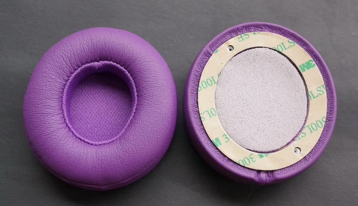 革の交換用イヤパッド,ヘッドフォン,ビートソロ2.0と互換性があり,ソロ3.0,ワイヤレス,有線,高貴な紫