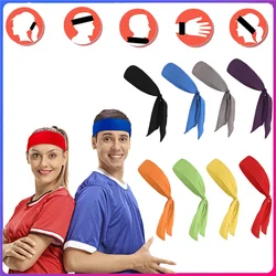 Sport Headband Hair Bands  Yoga Sweatband Running Fitness Ice Silk Fabric Headgear Sports Forehead Protection Headscarf Bandage