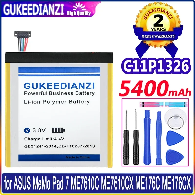 

New 5400mAh OEM Battery C11Pn5H ME5Pn51 For Google ASUS for Nexus 7" 2nd Gen ME571 ME571KL C11P1326 + Free Tools