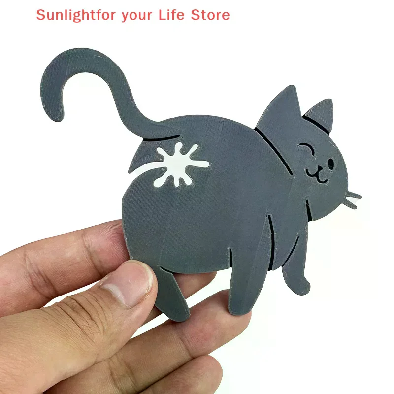 2pcs 3D Cat Butt Bread Bag Clip Snack Bag Sealing Clip Novelty Kitchen Gadget Food Storage Bag Clip For Cat Lovers