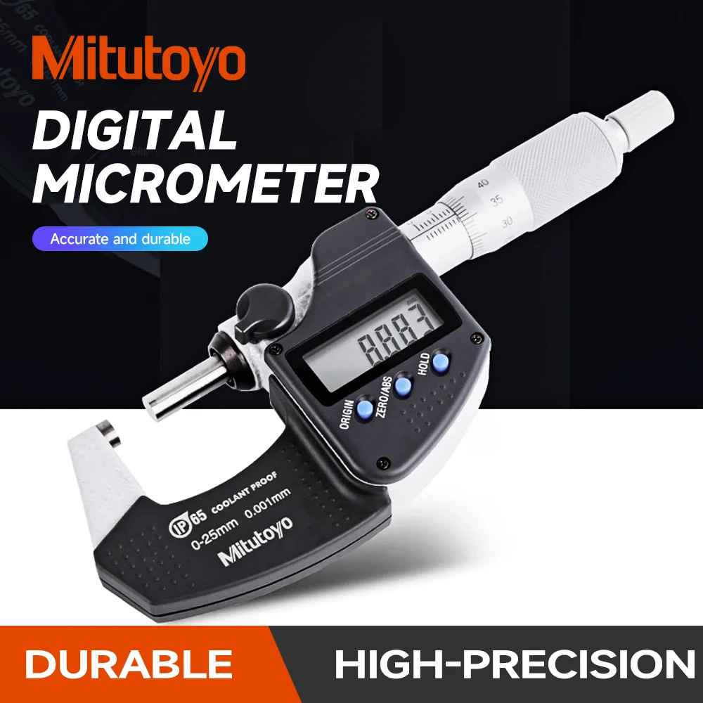 Mitutoyo Outside Micrometers Digital Accuracy 1um Waterproof IP65 Japan Series 293 Physical Measuring Instruments Tools