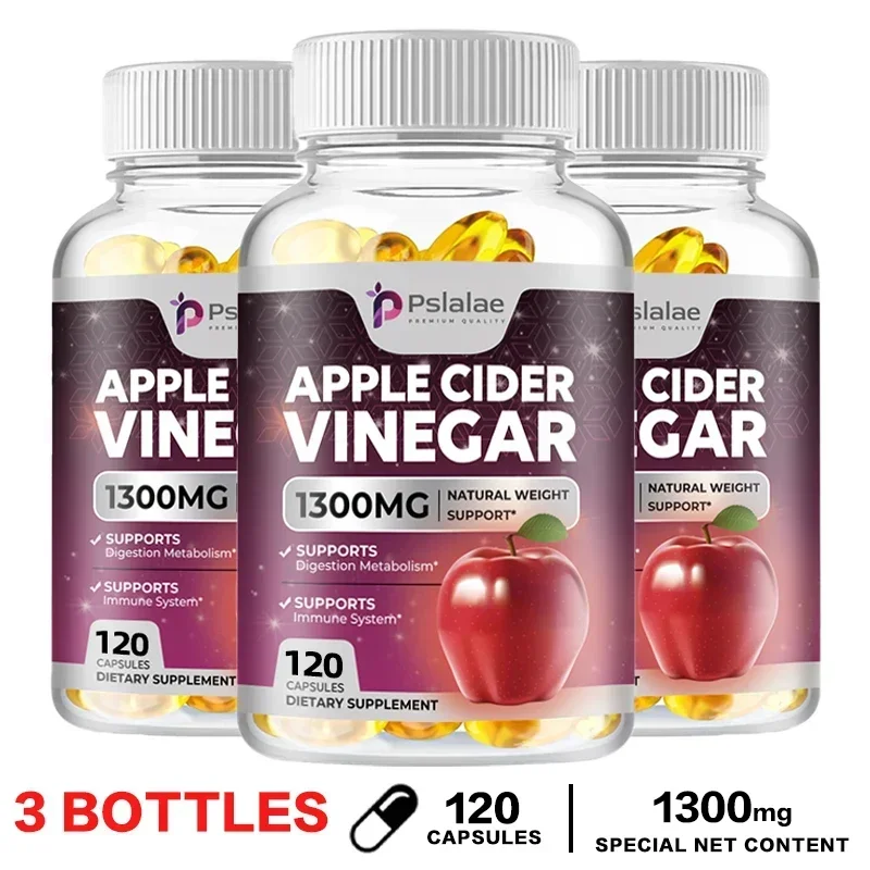 Apple Cider Vinegar - Fat Burner, Natural Detox and Cleanse, Energy Support Supplement