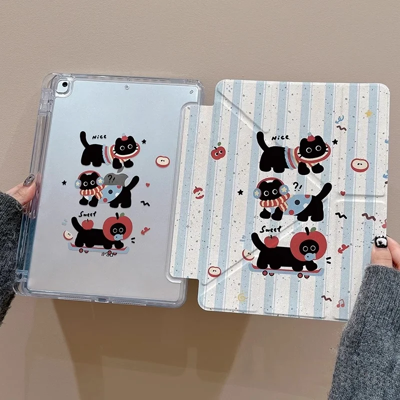 Cartoon Dog Cover For iPad 2024 Air6 11 13 Pro11 12.9 10.9 10.2 Air4 5 10.9 Air3 10.5 9.7 Mini6 7 Cute Funda Case