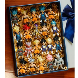 Dragon Ball Super Ultra Instinct Son Goku Vegeta Broly Buu Action Figure Set DBZ Anime Mini Figurines Model Gifts Toys