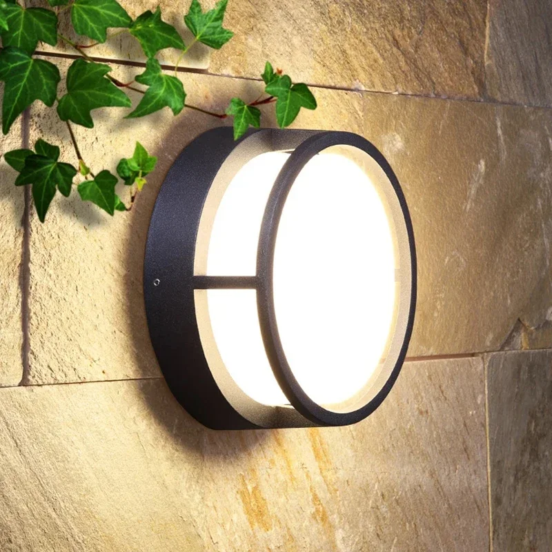 

Modern Simple LED Wall Lamp Waterproof Indoor Outdoor Villa Garden Balcony Stair Lamp With Rating Personalized Wall Lights