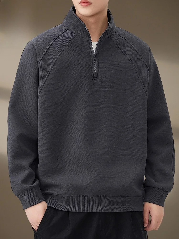 

Повседневный американский свитшот с длинным рукавом для мужчин, новинка весенней коллекции, удобный свободный крой, хлопок/полиэстер