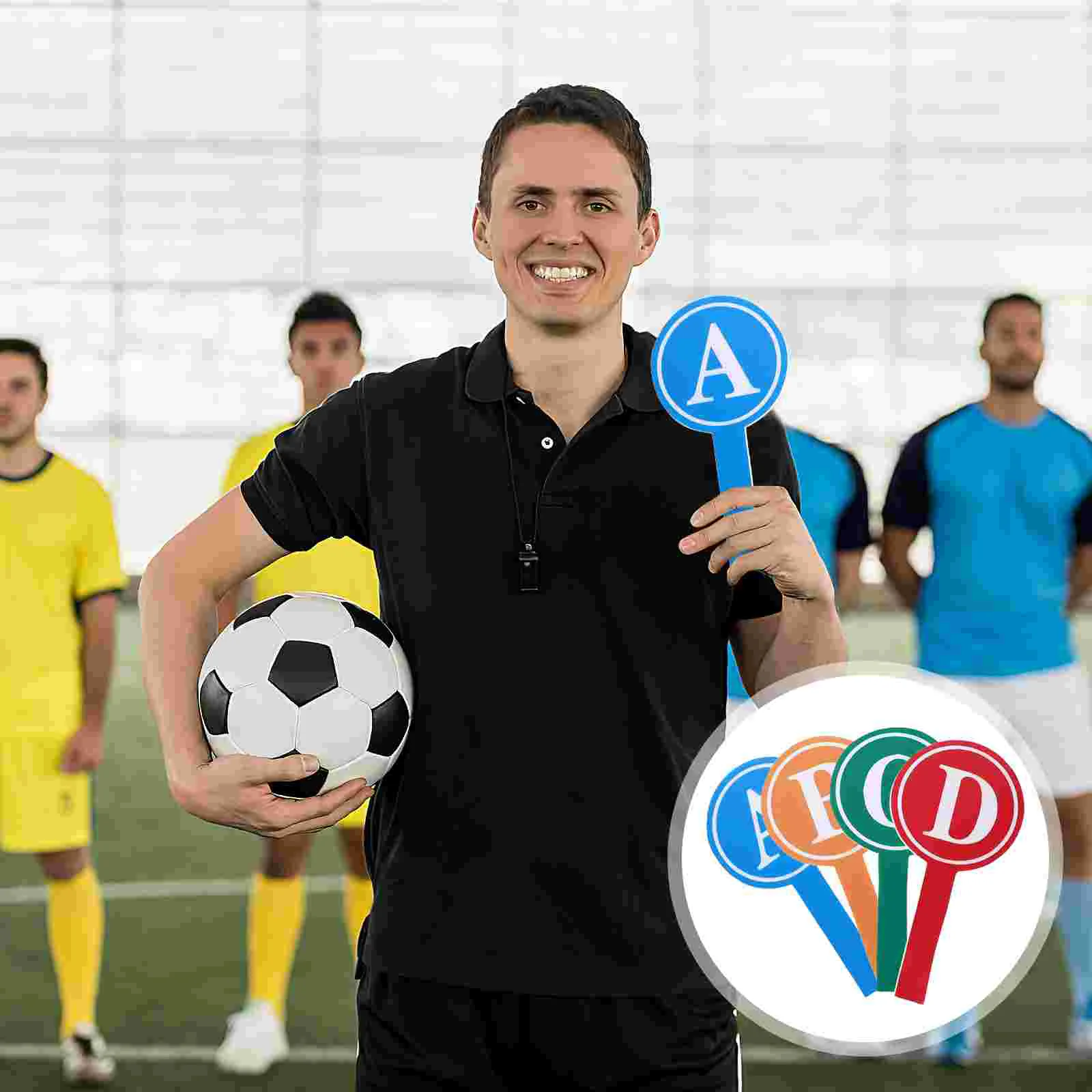 Tabellone segnapunti da gioco da 4 pezzi cancellabile per arbitri Rispondi Piccole palette cancellabili a secco Giochi Lettera Studente