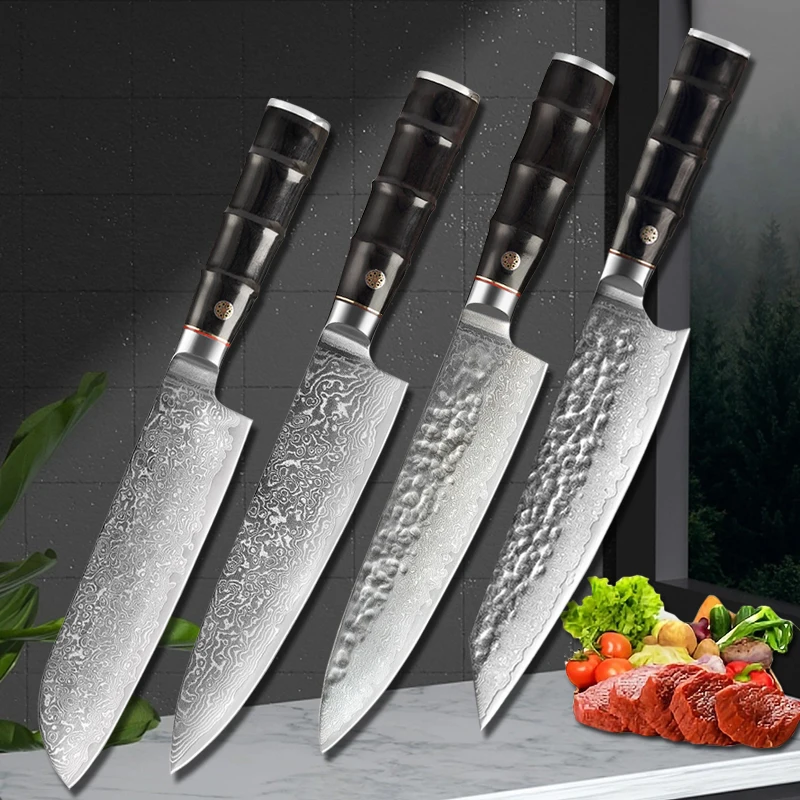 67 Layer Damascus Steel Kitchen Knives Japanese Chef Knife Slicing Meat Cleaver Fish Sushi Cutting Professional Cooking Cutter