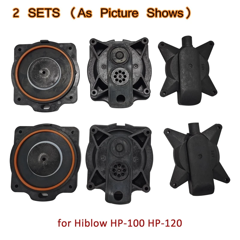 Imagem -05 - Kit de Reparação de Diafragma da Bomba de ar para Hiblow Reconstrução da Bomba de ar Hp100 Hp-120 Conjunto