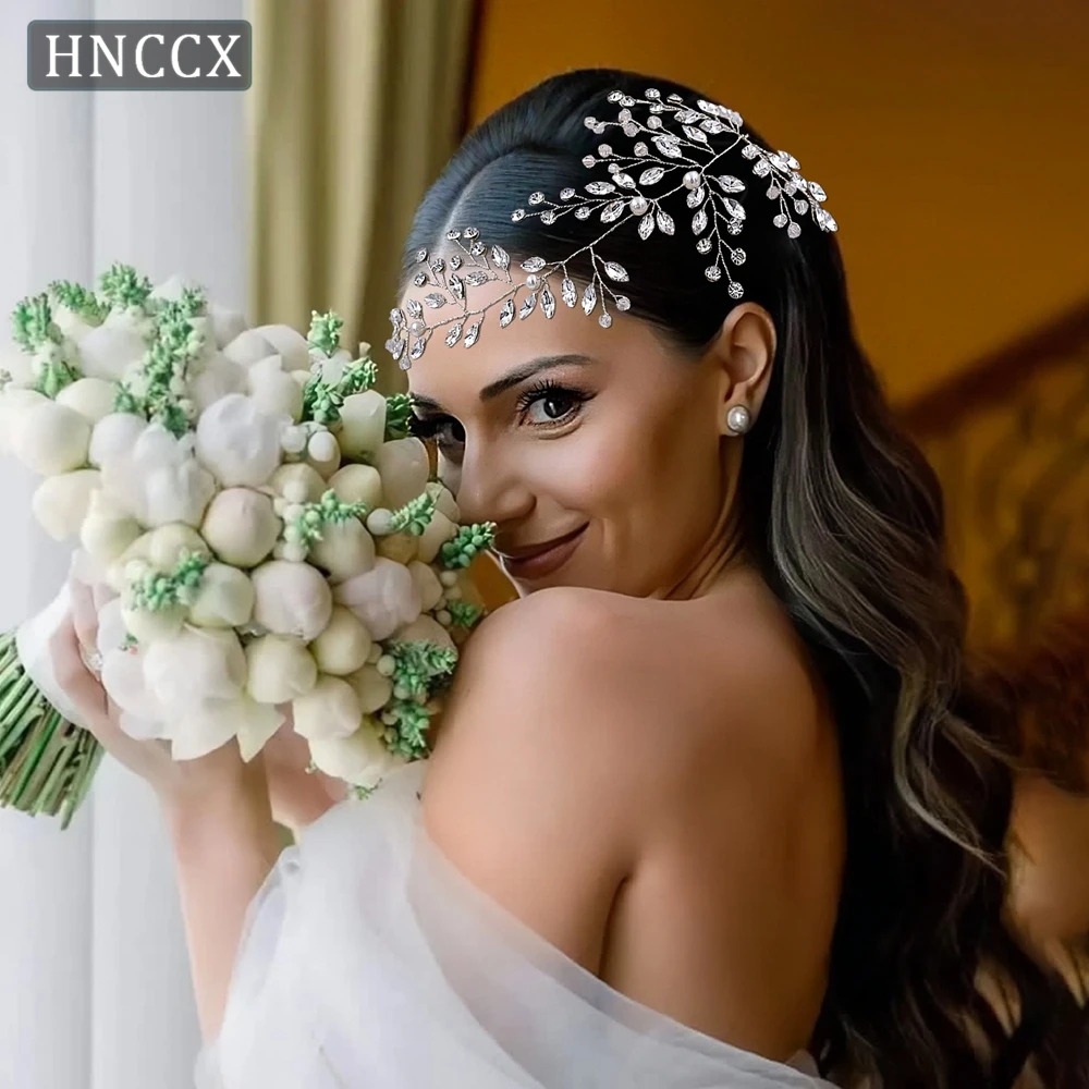 

YouLaPan Elegant Minimalist Style Bridal Rhinestone Hair Band Fashion Wedding Accessories Bohemian Girls Party Headpiece HP21