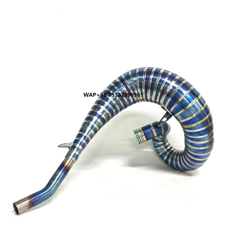 TEENTOP Factory High Performance 2 Strokes Exhaust Header for EX250/EX300/TE300/300 EXC/250 XC/300SX/300 XC-W Titanium Pipe