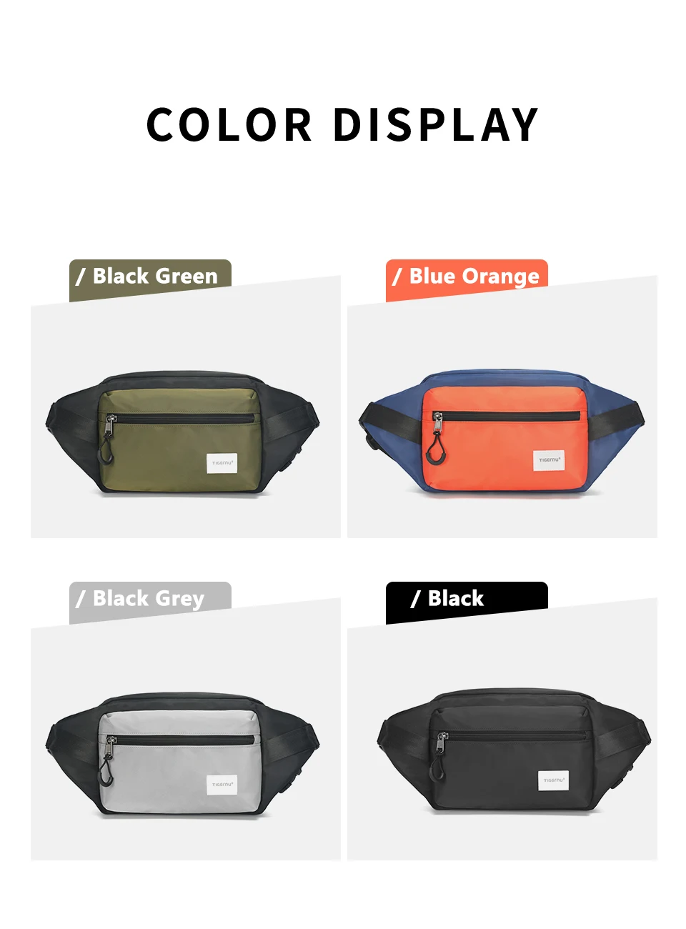 Tigernu Brusttaschen für Männer 7,9 Zoll IPad Tasche leichte Umhängetasche wasserdichte Umhängetasche männliche Mini-Taschen Sling Bag Handtasche – Detail 2