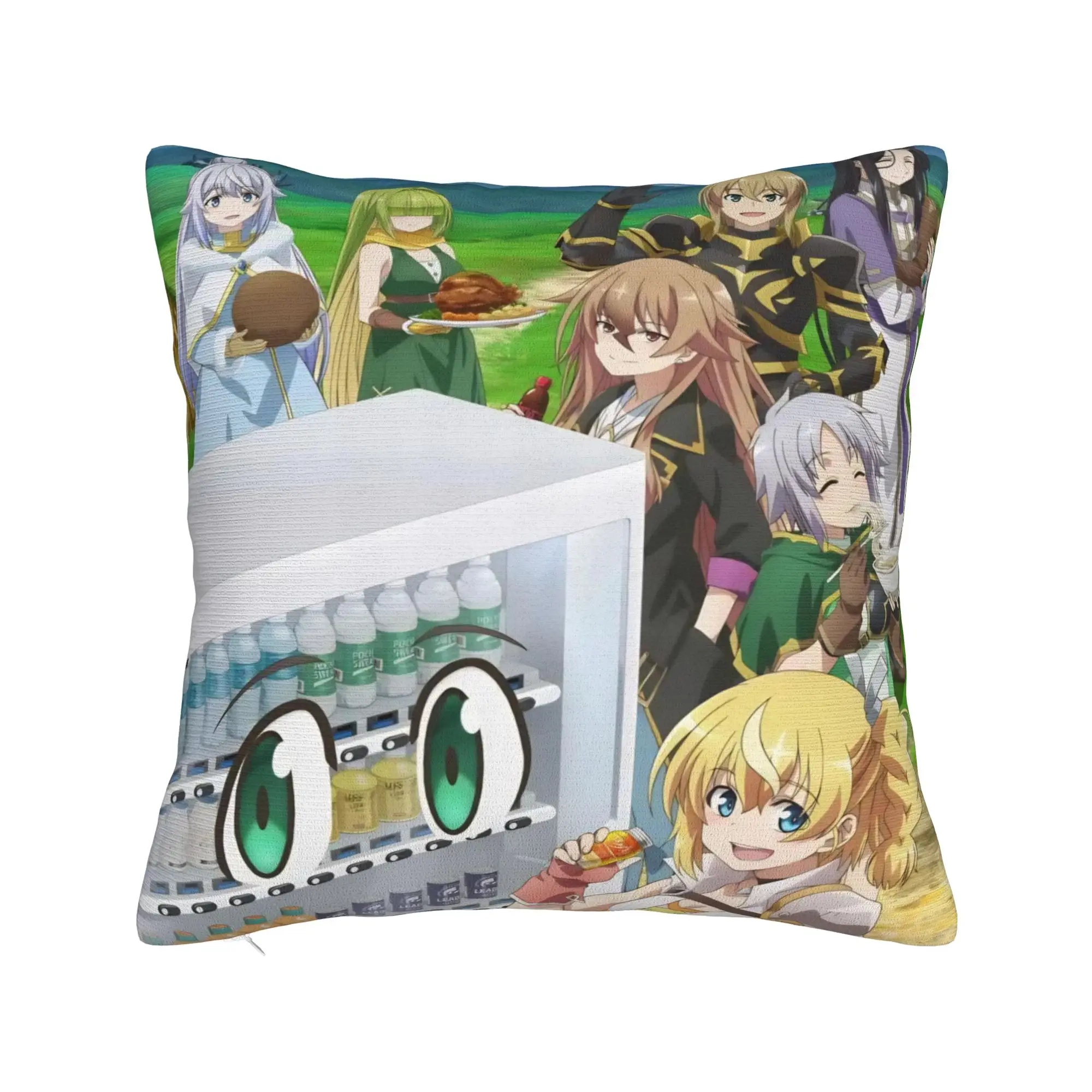 Reborn As A Vending Machine Pillow Cover Printed Cushion Cover Decorations  Throw Pillow Case Cover Car Multiple Sizes