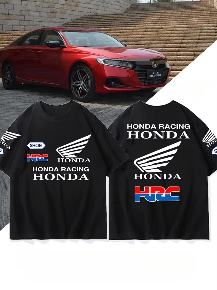 

TOP New More Honda Cub Cc110 American Retro Motorcycle Motorcycle Racing Men's T-Shirt Printed Loose Short Sleeve Workwear