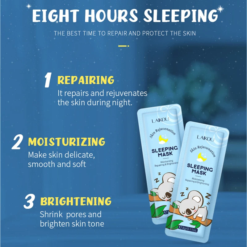 LAIKOU 7PCS Sleeping Facial Ma - Chamomile Tea ulasan dan harga