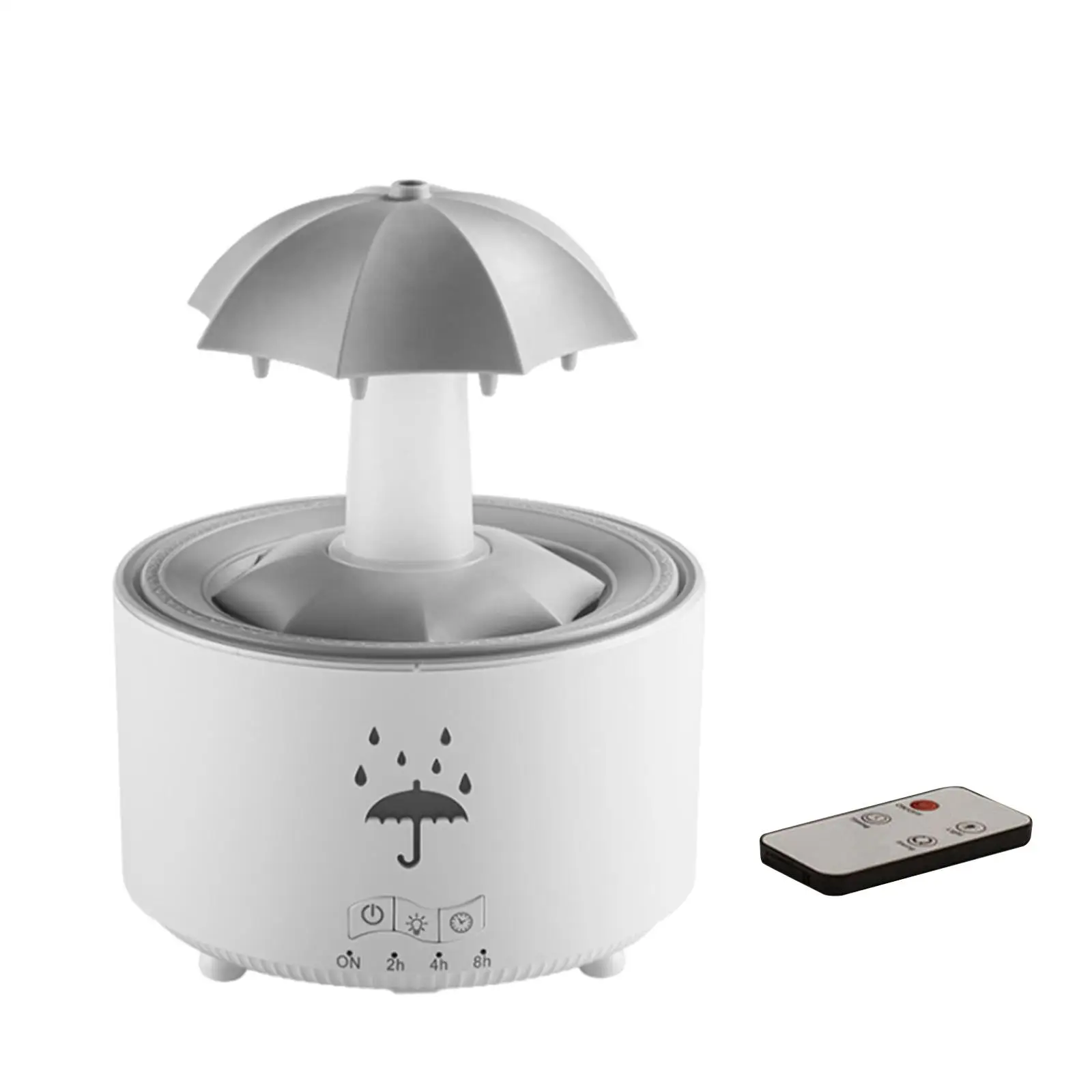 Aroma Humidifier Essential Oil Diffuser Water Drop Design 300ml Mist Maker with Remote Control Silent Operation 7 LED Colors for