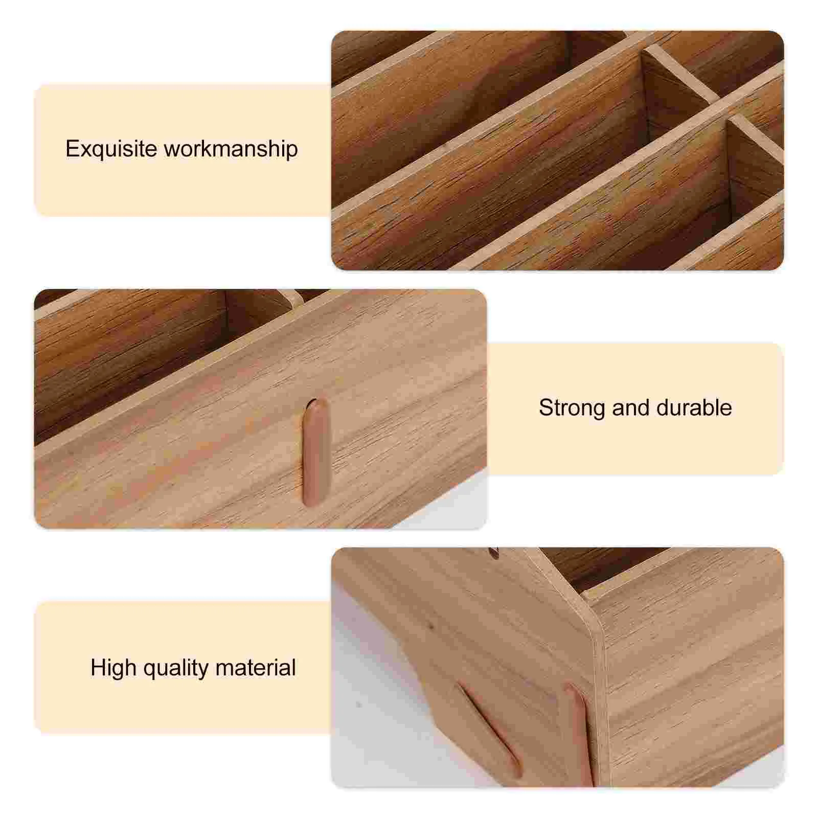 Phone Stand Mobile Storage Box Display Rack Telephone Temporary Holder Case Brown Cell Student