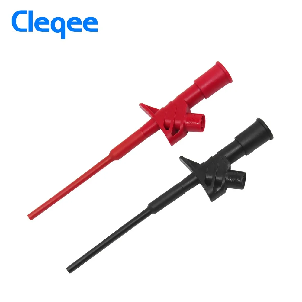 

Cleqee P5004, 2 шт., профессиональный изолированный Быстрый тестовый крюк, зажим, высокое напряжение, гибкий тестовый зонд