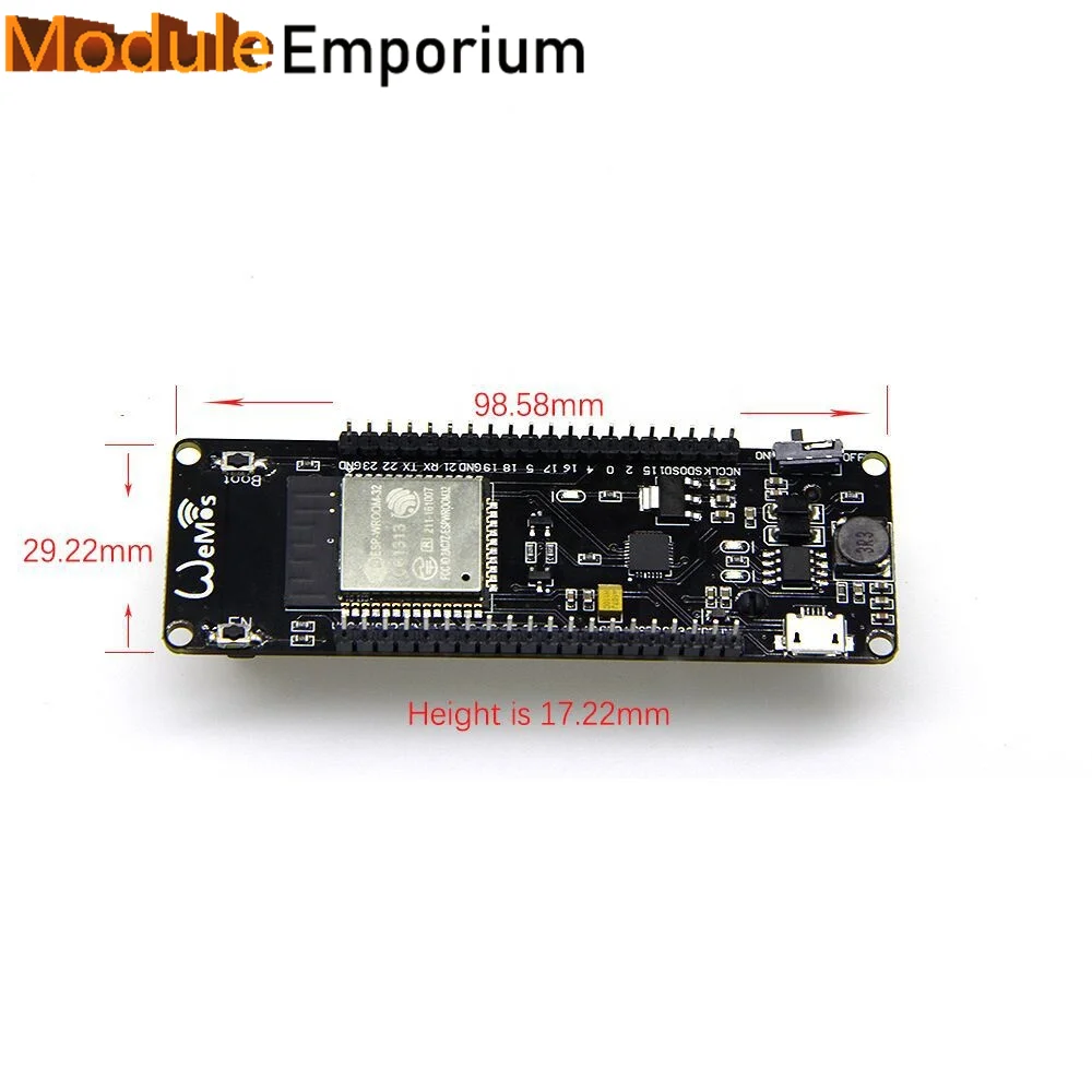 WEMOS WiFi smart Blue tooth Battery ESP32 development tool with battery esp8266 ESP