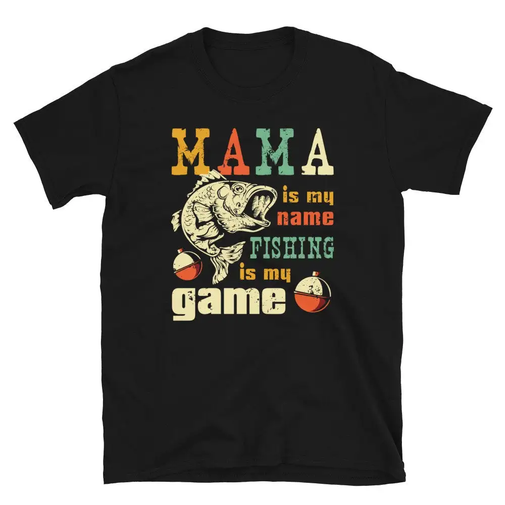 Best Mama Fishing T Shirt Funny Mom Fisherwoman Fisherwomen s for Her From Son Daughter Kids