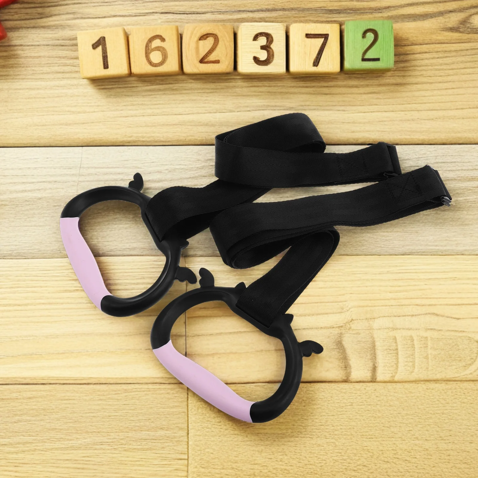 

2Pcs Baby Bed Stand Up Rings Toddler Play Gym Set Nursery Cot Rings for Walking Training Tool Exercises Assistant 1.5m