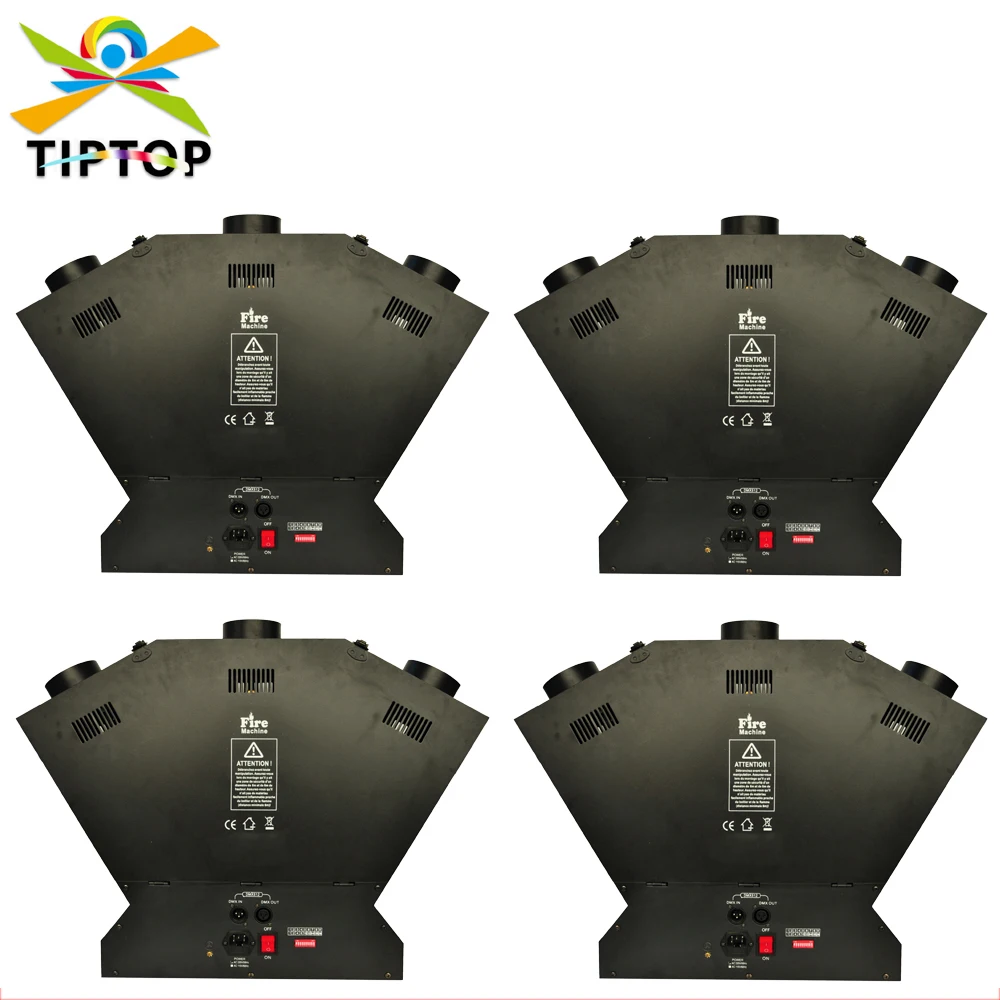 

4PCS/Lot Triple Pipe DMX Fire Machine Butane Gas Bottle Stage Program Flame Jet Special Equipment 4 Channels Club Theater DJ