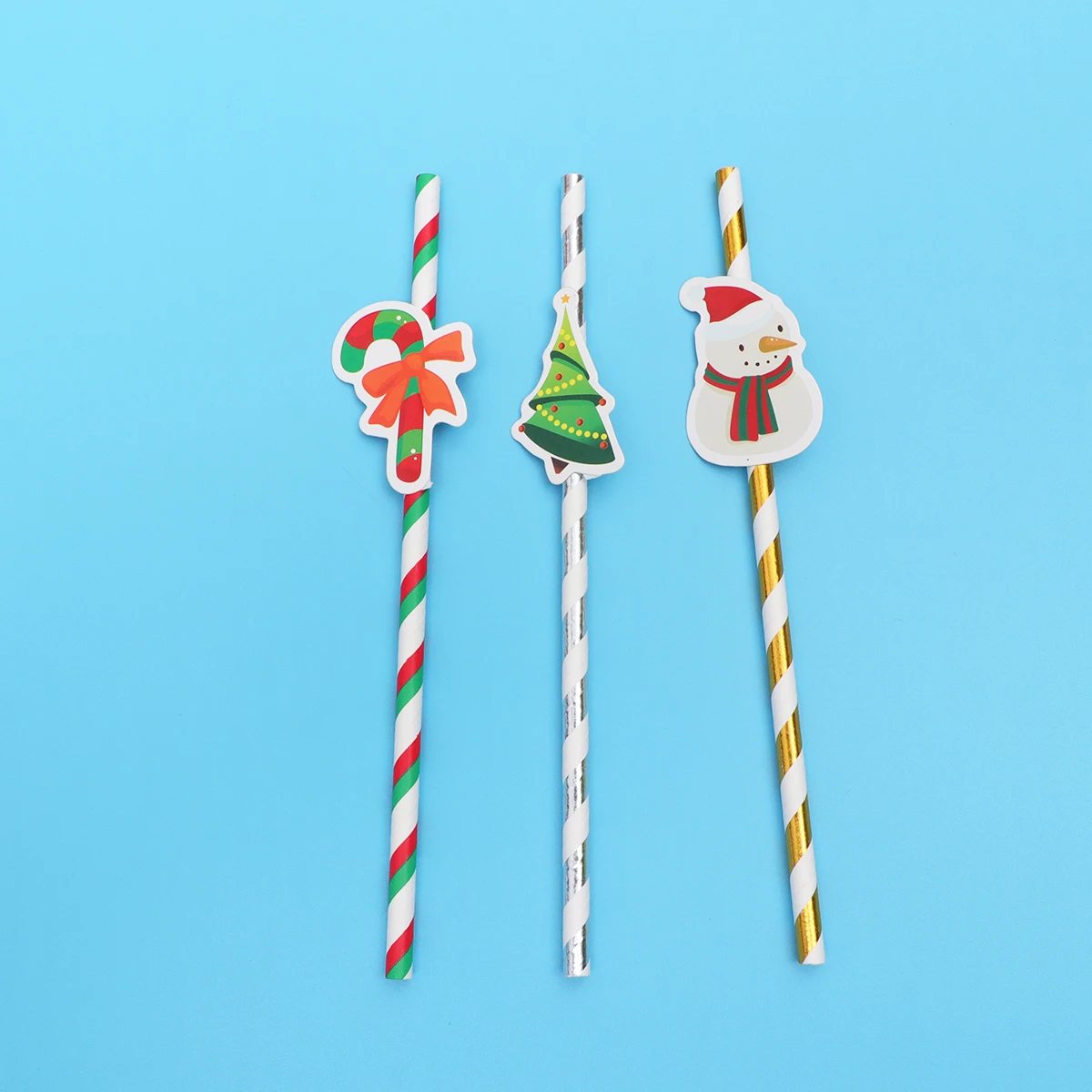 

30pcs Christmas Tree Paper Straws Disposable Drinking Straws Holiday Party Decoration Eco-Friendly Plastic Alternative For