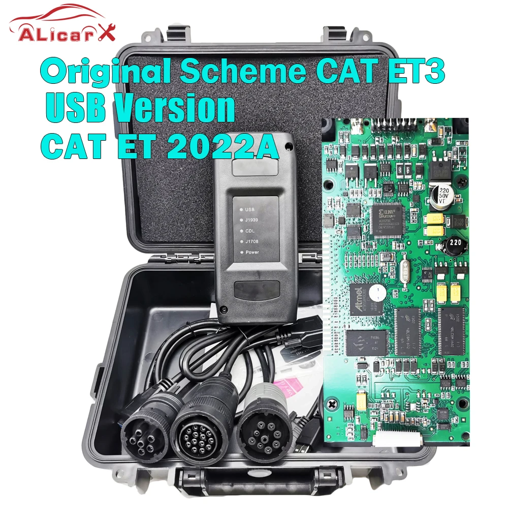 2022A CAT ET3 truck tool Cat iii Truck diagnostic tester CAT3 Adapter USB CAT-III ET3 trucks diagnostics