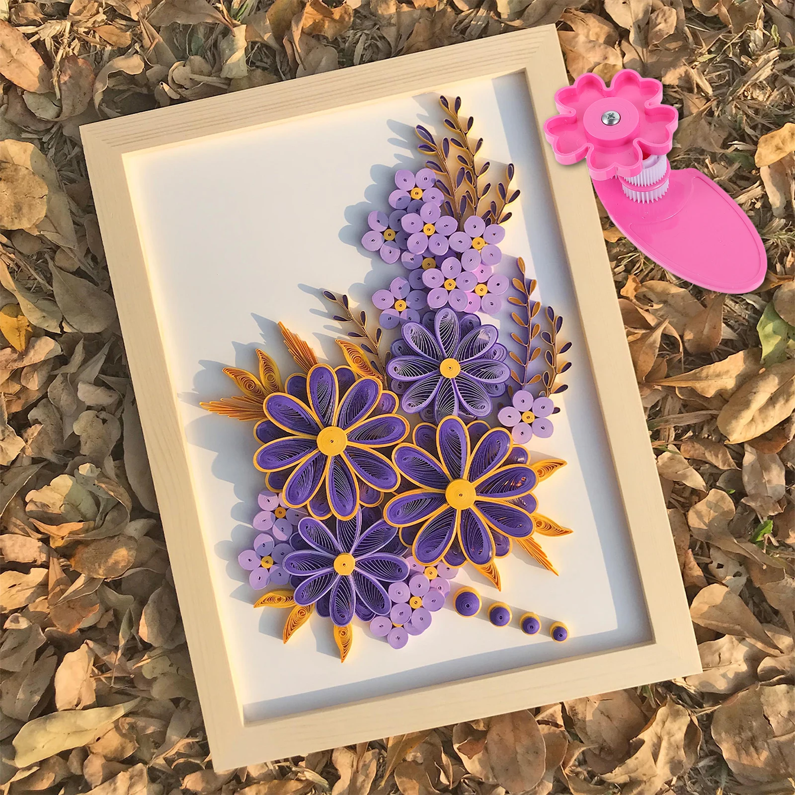 

2pcs Premium Plastic Diy Quilling Tools For Wave Shape Rolling Durable Paper Winder Machine Craft Kit For Origami Handicrafts