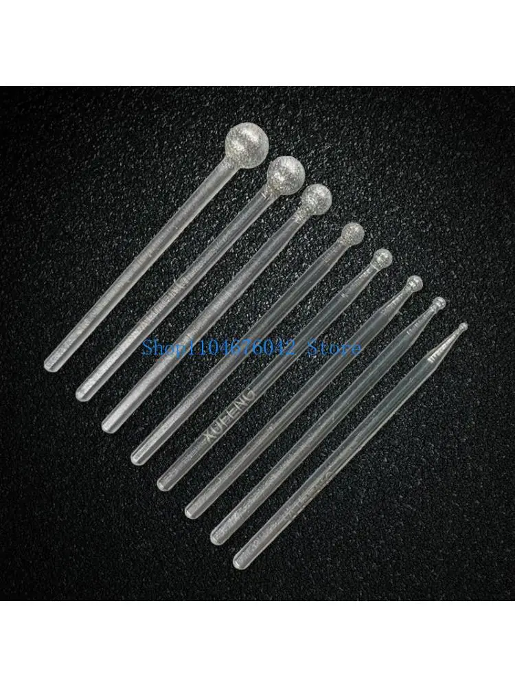 5asd Spherical Head  Grinding Bits Rotary Tools Woodworking 2.35mm Shank