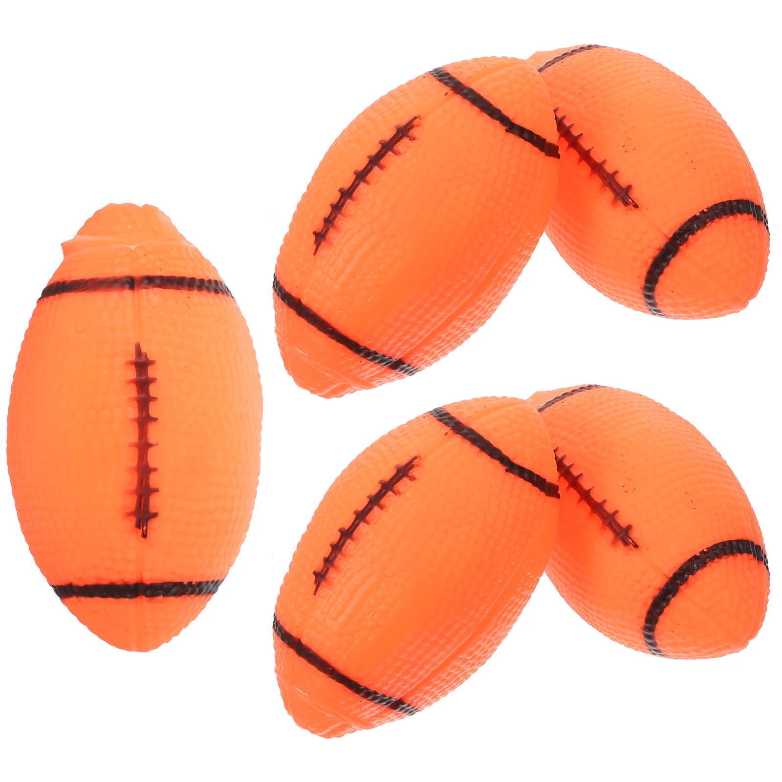 

5pcs Rugby Ball Dog Biting Toys Dog Teething Toy Pet Chewing Plaything with Squeaker