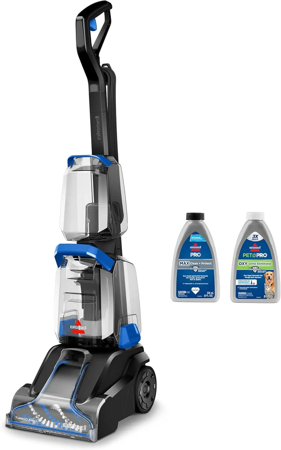 

TurboClean Upright Carpet Cleaner with Oxy Urine Eliminator Formula, Compact and Lightweight for Small Spaces