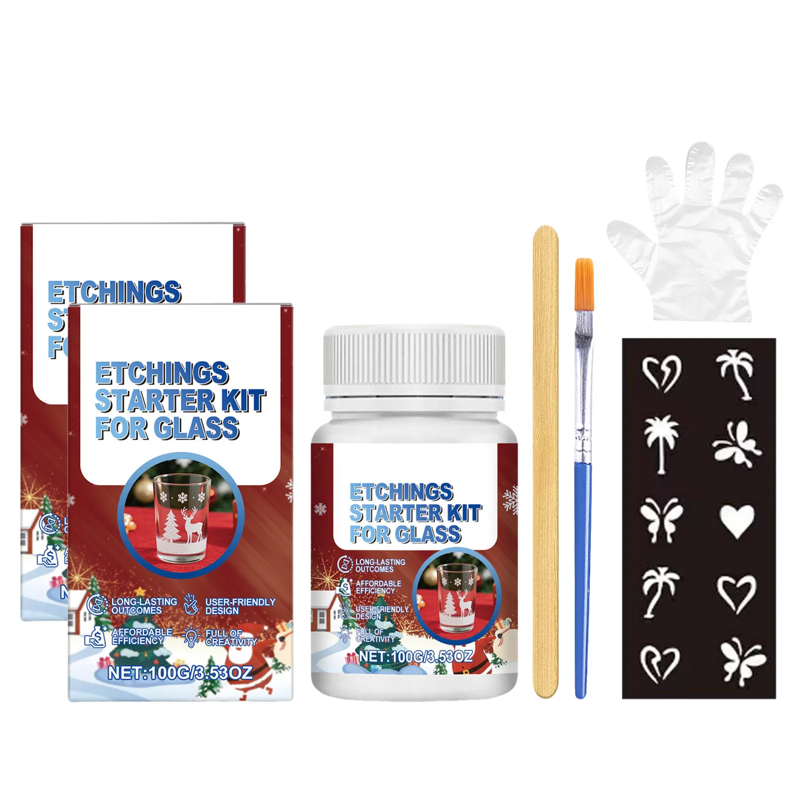 Kit de gravure sur verre avec 6 outils, arts et artisanat de pâques pour enfants de 2 ans, Kit de gravure pour débutants en verre qui crée une gravure