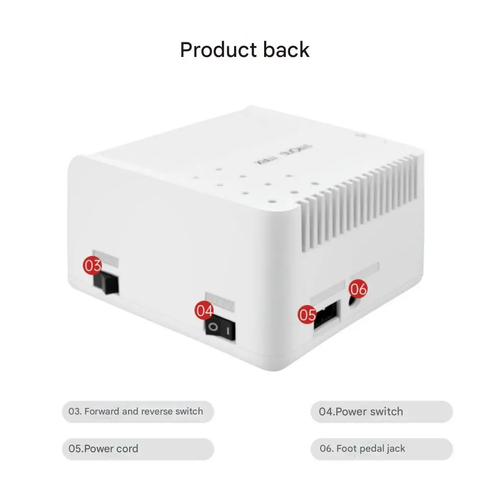 Trapano per unghie Strong Max 211 da 65 W, macchina per manicure e pedicure, utensile elettrico per unghie 35K 120II, set di frese per levigatura e lucidatura, lima per unghie.